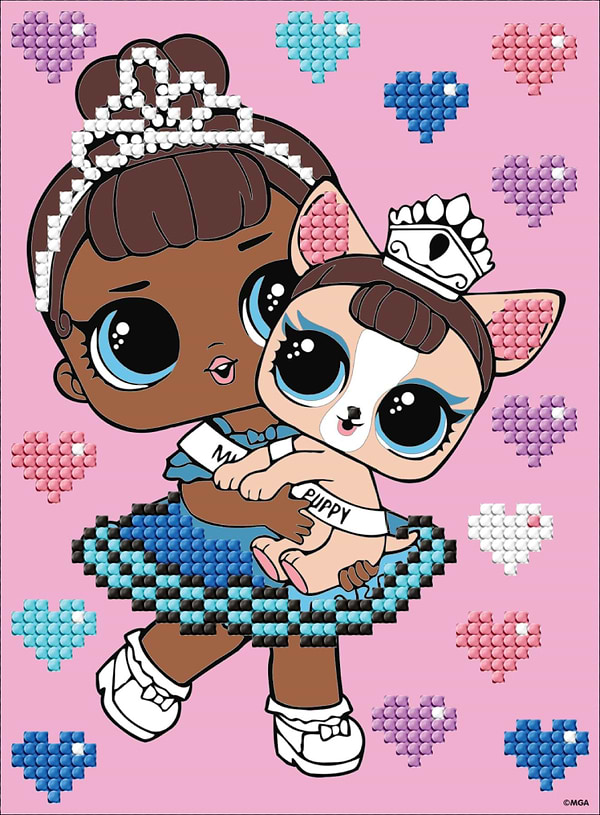 Фото - Алмазная живопись Ideyka L.O.L. Surprise! Miss Baby With Miss Puppy 15x20 см (AML1201)