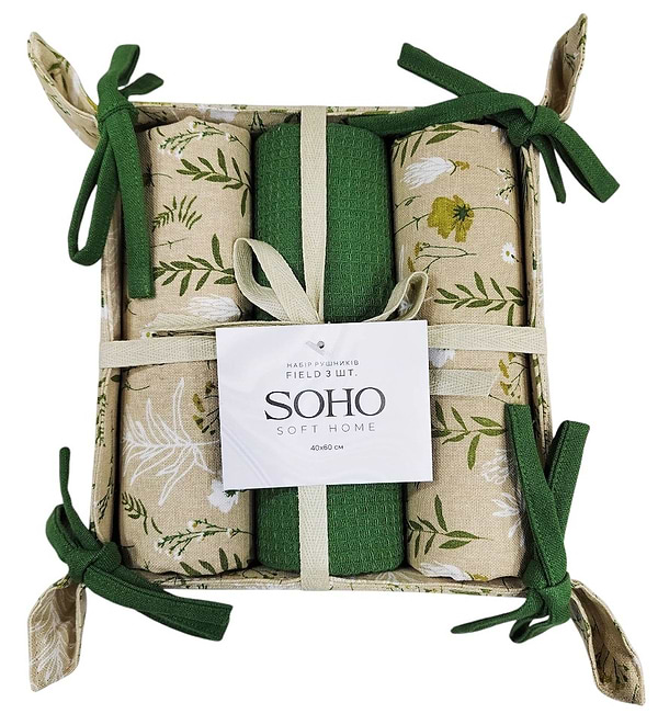 Фото - Набор полотенец SOHO 40х60 см Field 3 шт. (BS 45514H)