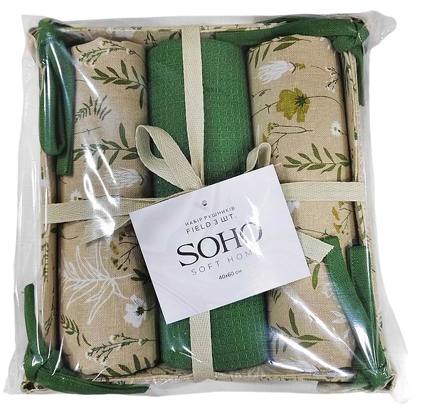 Фото - Набор полотенец SOHO 40х60 см Field 3 шт. (BS 45514H)