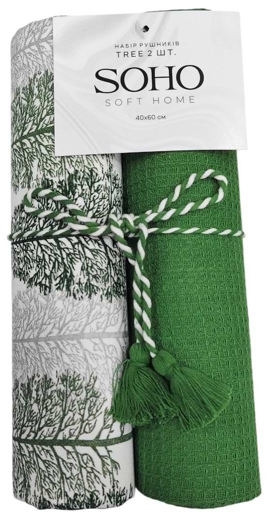 Набор полотенец SOHO 40х60 см Tree 2 шт. (BS 65527C) - Фото 1