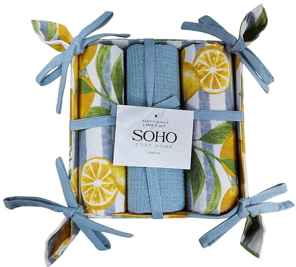 Фото - Набор полотенец SOHO 40х60 см Lime 3 шт. (BS 72054H)