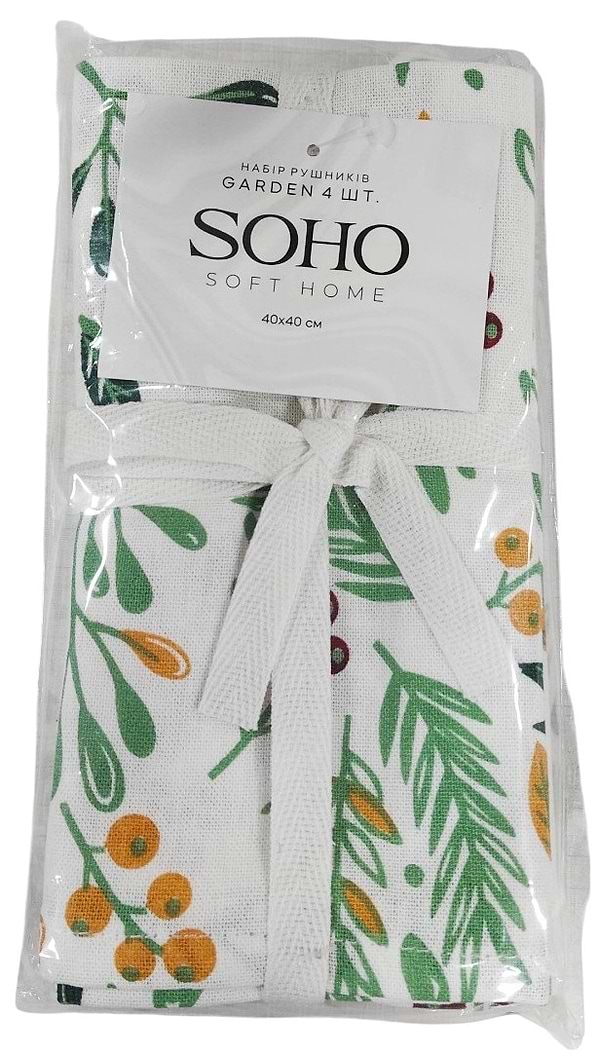 Фото - Набор полотенец SOHO 40х40 см Garden 4 шт. (BS 72055S)