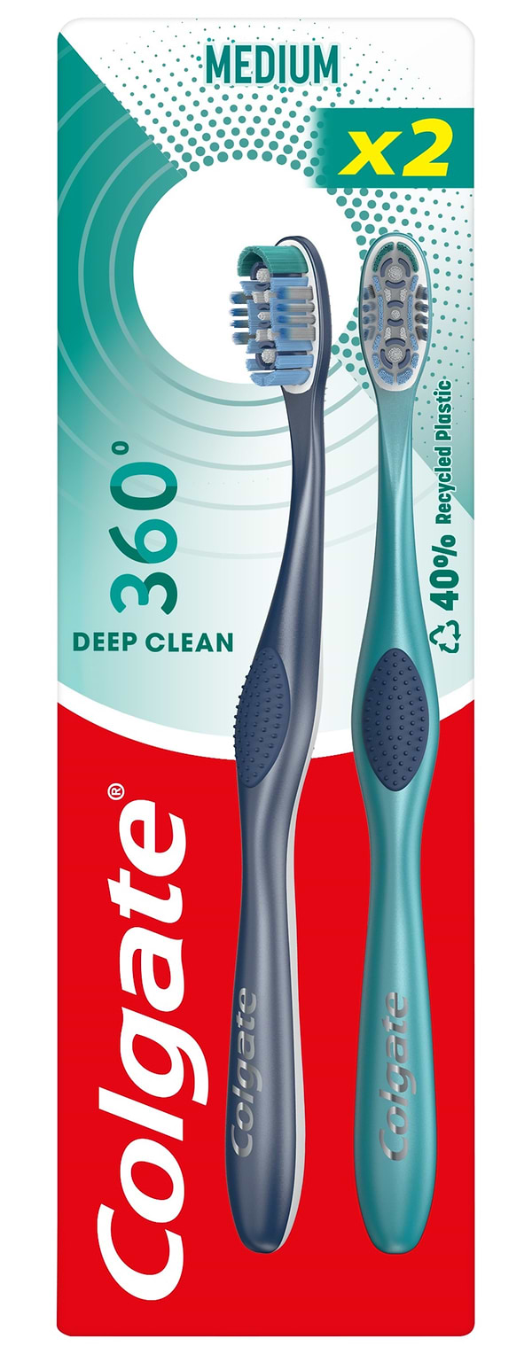 Фото - Зубная щетка Colgate 360 Суперчистота 2 шт.