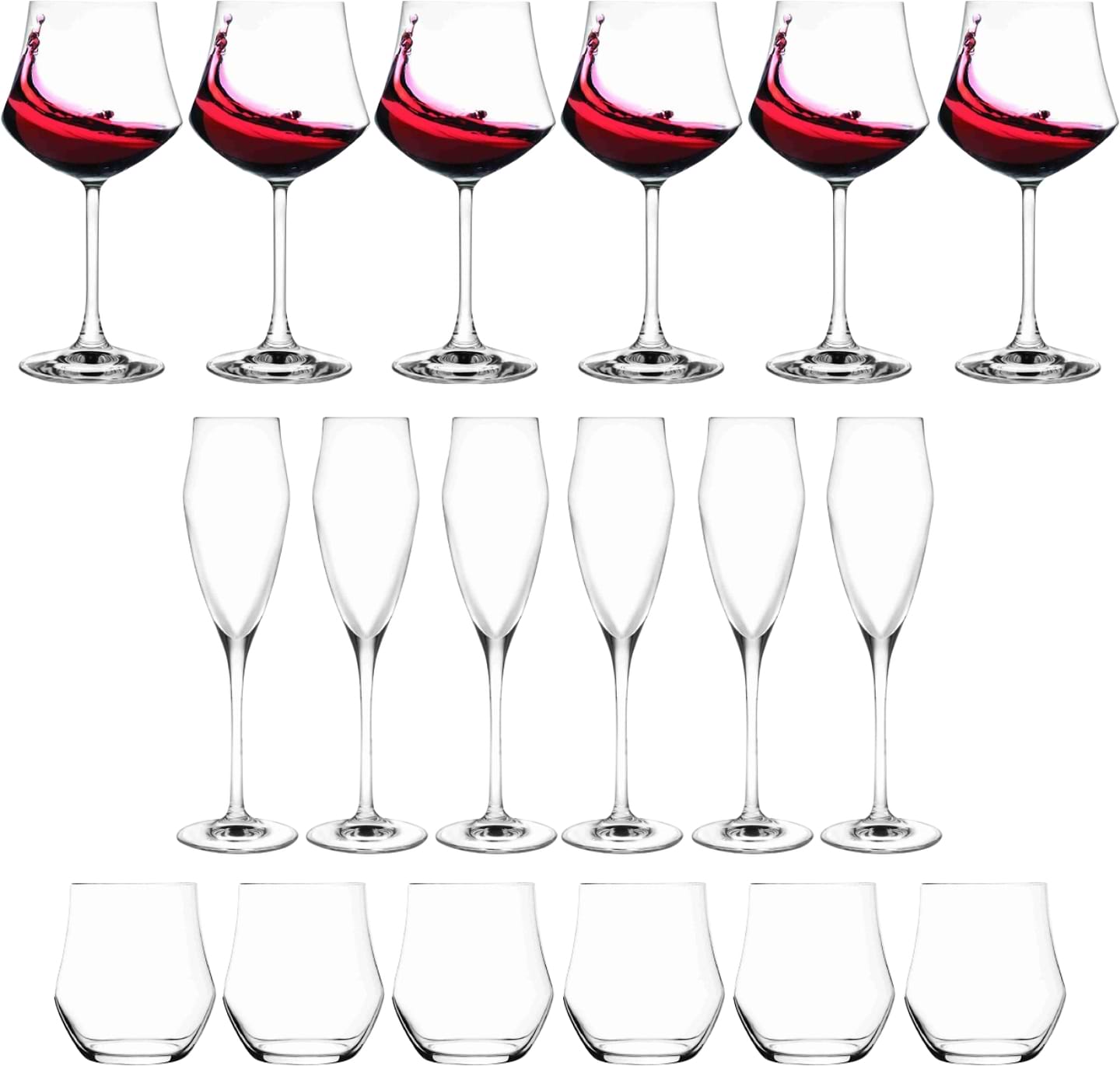 Набір келихів RCR EGO 18 пр. (73284020306)