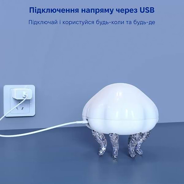 Фото - Ночник детский INSPIRE лазерный проектор звездного неба Медуза (LWS-R-2)