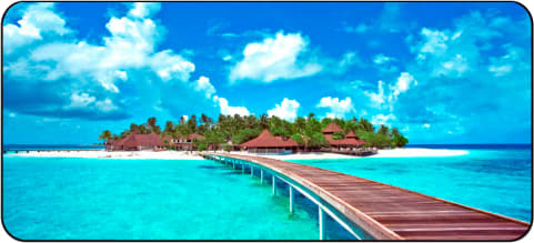 Фото - Килимок для миші Voltronic Острів (H362) Фото - Килимок для миші Voltronic Острів (H362)