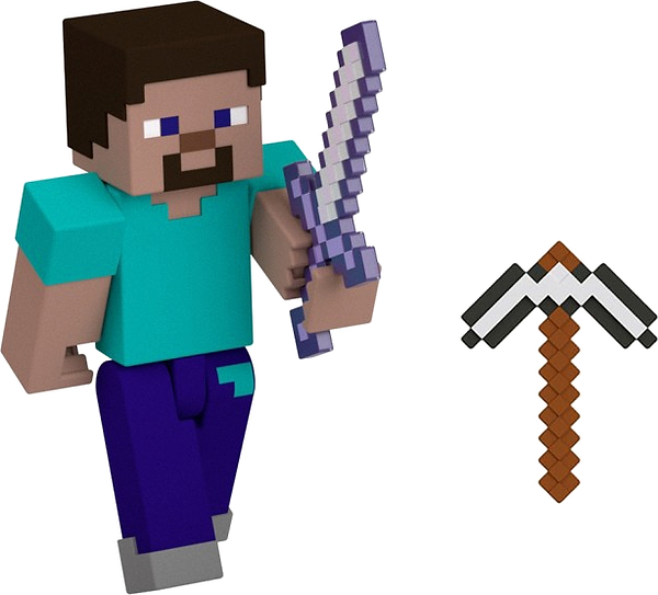 Фото - Колекційна фігурка набір Minecraft персонажа з аксесуаром Minecraft  (в ас.) (GTP08)