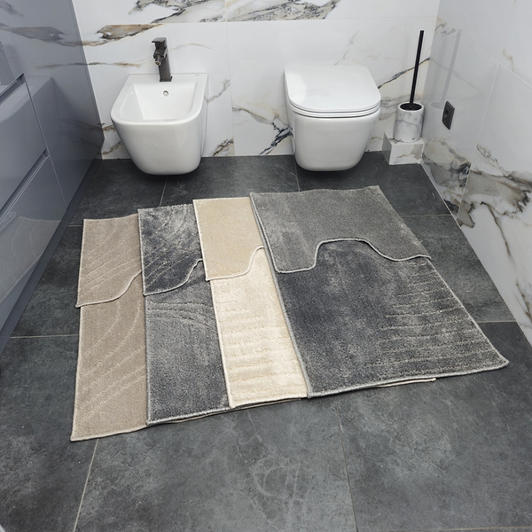 Фото - Коврик для ванной комнаты DarianA Joy 57x100+57x50 с вырезом бежевый (1000010464)