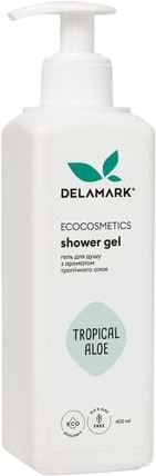 Гель для душу DeLaMark з ароматом тропічного алое. 0.4 л (4820152331915) - Фото 1