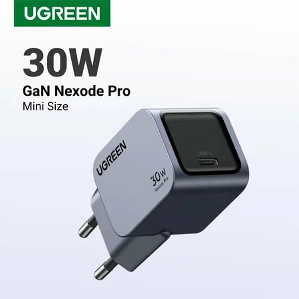 Фото - Сетевое зарядное устройство UGREEN X703 Nexode Pro 30W USB-C GaN Fast Charger Gray (35006)
