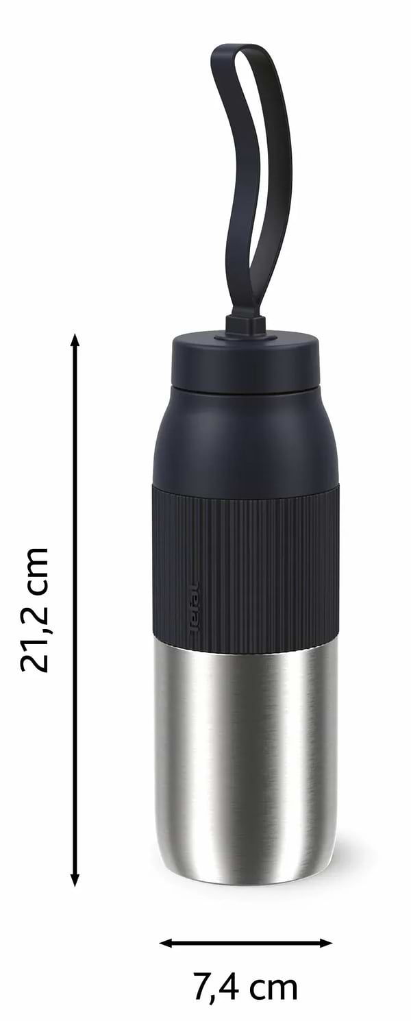 Фото - Термопляшка Tefal N2193710 BeYou Twist Screw Lid 0,5 л чорна