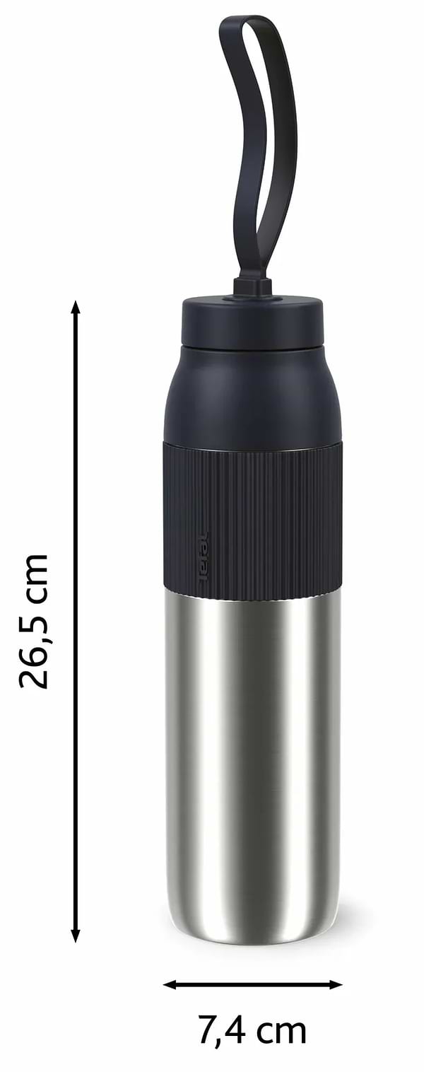 Фото - Термопляшка Tefal N2193110 BeYou Twist Screw Lid 0,7 л чорна