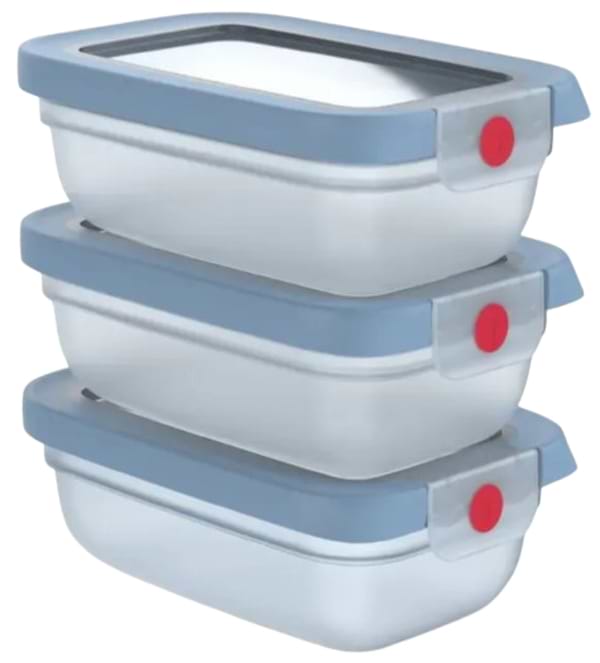 Фото - Набор емкостей для хранения Tefal N1230510 ONECLICK голубой 3 шт по 0,5 л