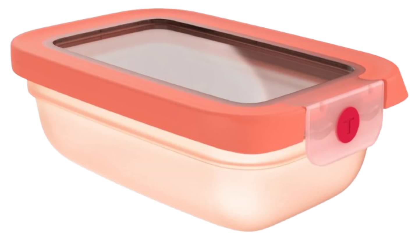 Ємність для зберігання Tefal N1210810 ONECLICK 1,2 л помаранчевий - Фото 1