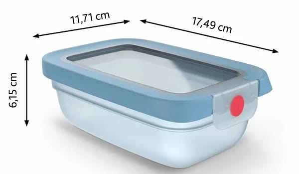 Фото - Емкость для хранения Tefal N1210110 ONECLICK, 0,5 л голубой