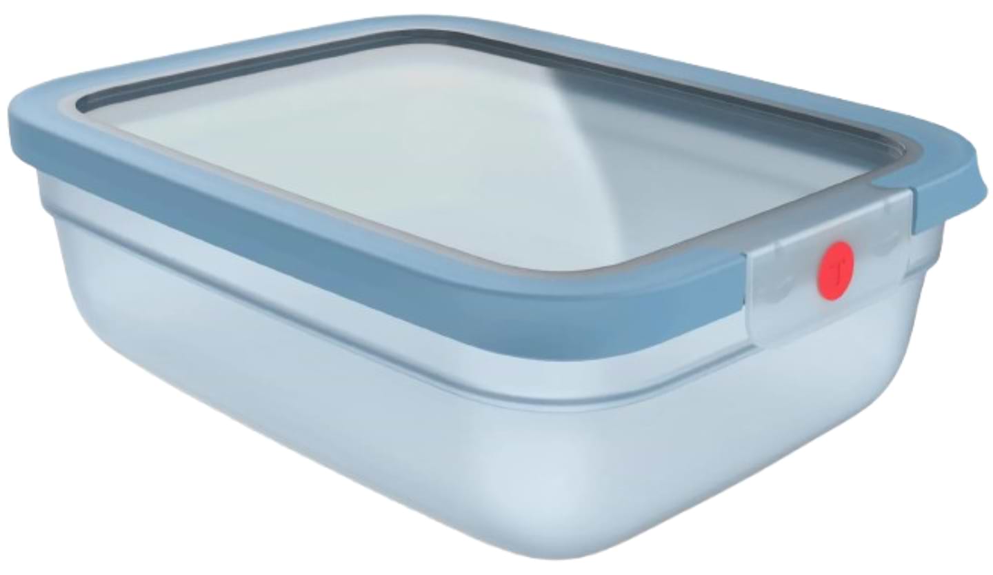 Ємність для зберігання Tefal N1211310 ONECLICK, 2,3 л блакитний - Фото 1