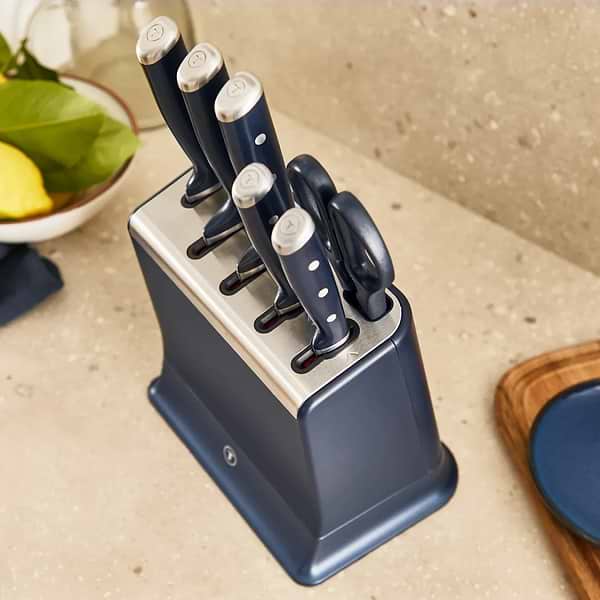 Фото - Набір ножів Tefal K297S744 EverSharp Pro 6 предметів + блок-точилка