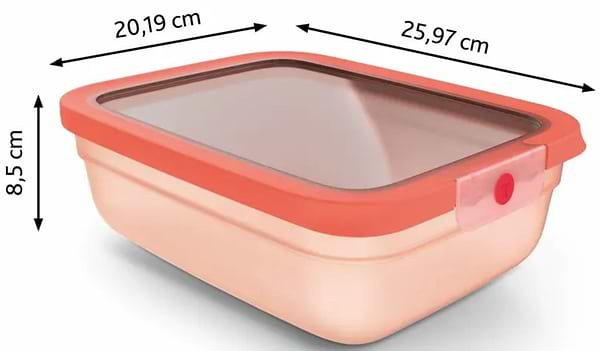 Фото - Ємність для зберігання Tefal N1211410 ONECLICK 2,3 л помаранчевий