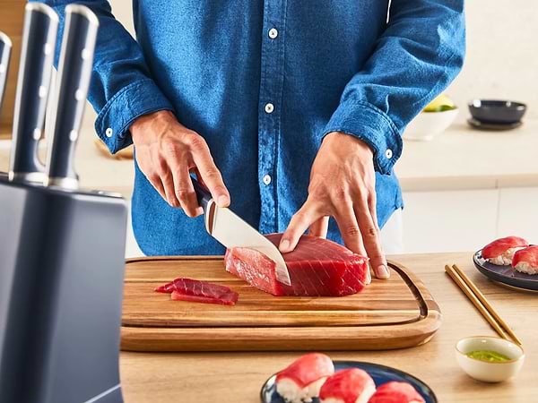Фото - Набір ножів Tefal K297S644 EverSharp Pro 5 предметів + блок-точилка