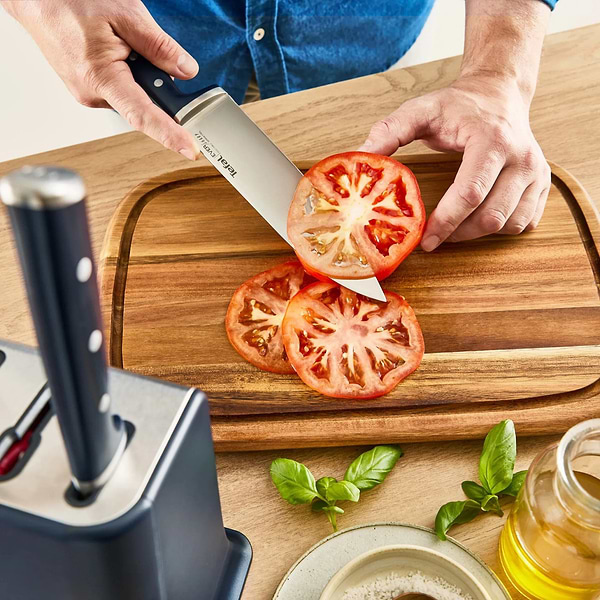 Фото - Набір ножів Tefal K297S644 EverSharp Pro 5 предметів + блок-точилка