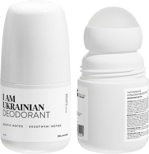 Фото - Дезодорант кульковий DeLaMark I am Ukrainian екзотичні нотки 70 мл (4820152333551)