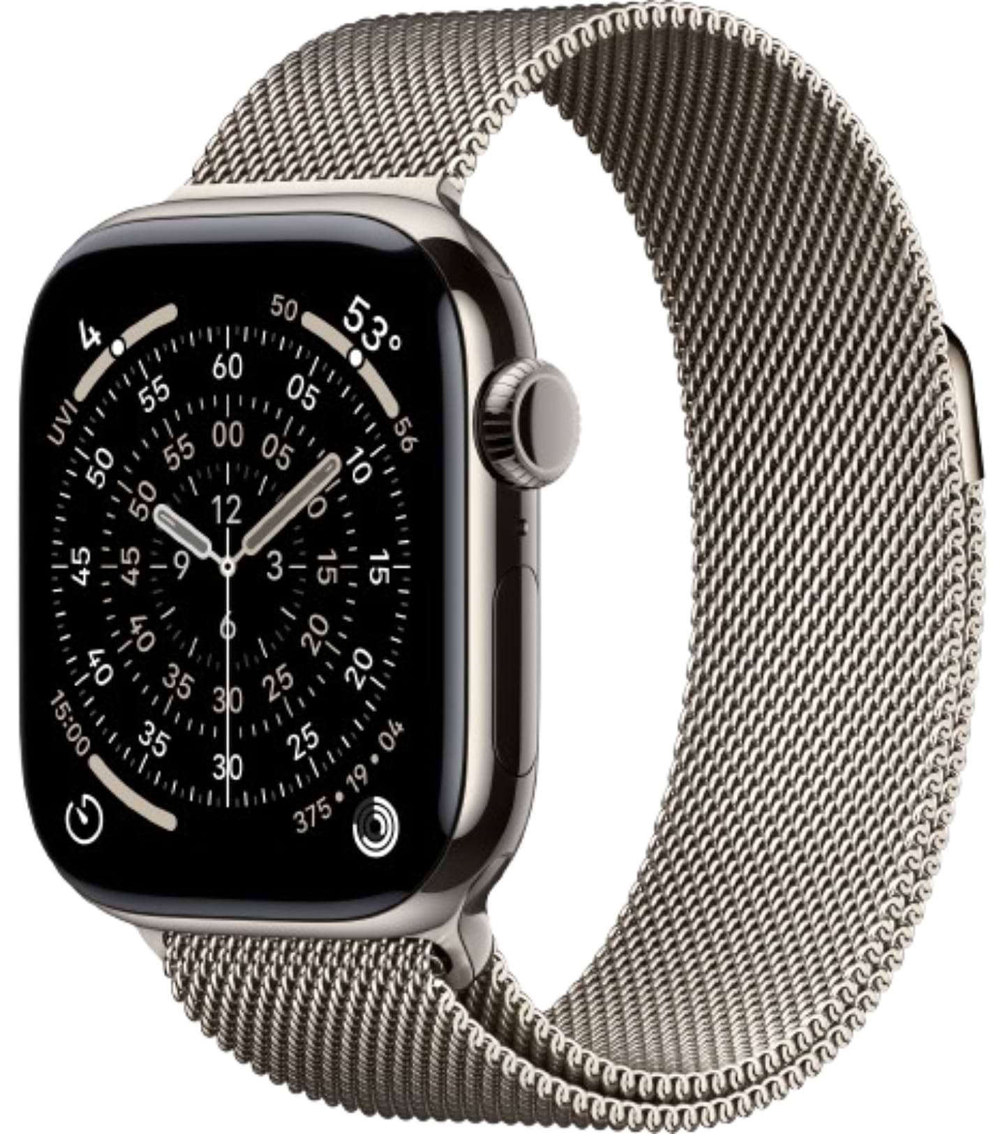 Смарт-годинник Apple Watch Series 11 GPS + eSIM 42mm Natural Titanium Case with Natural Milanese Loop - Фото 1
