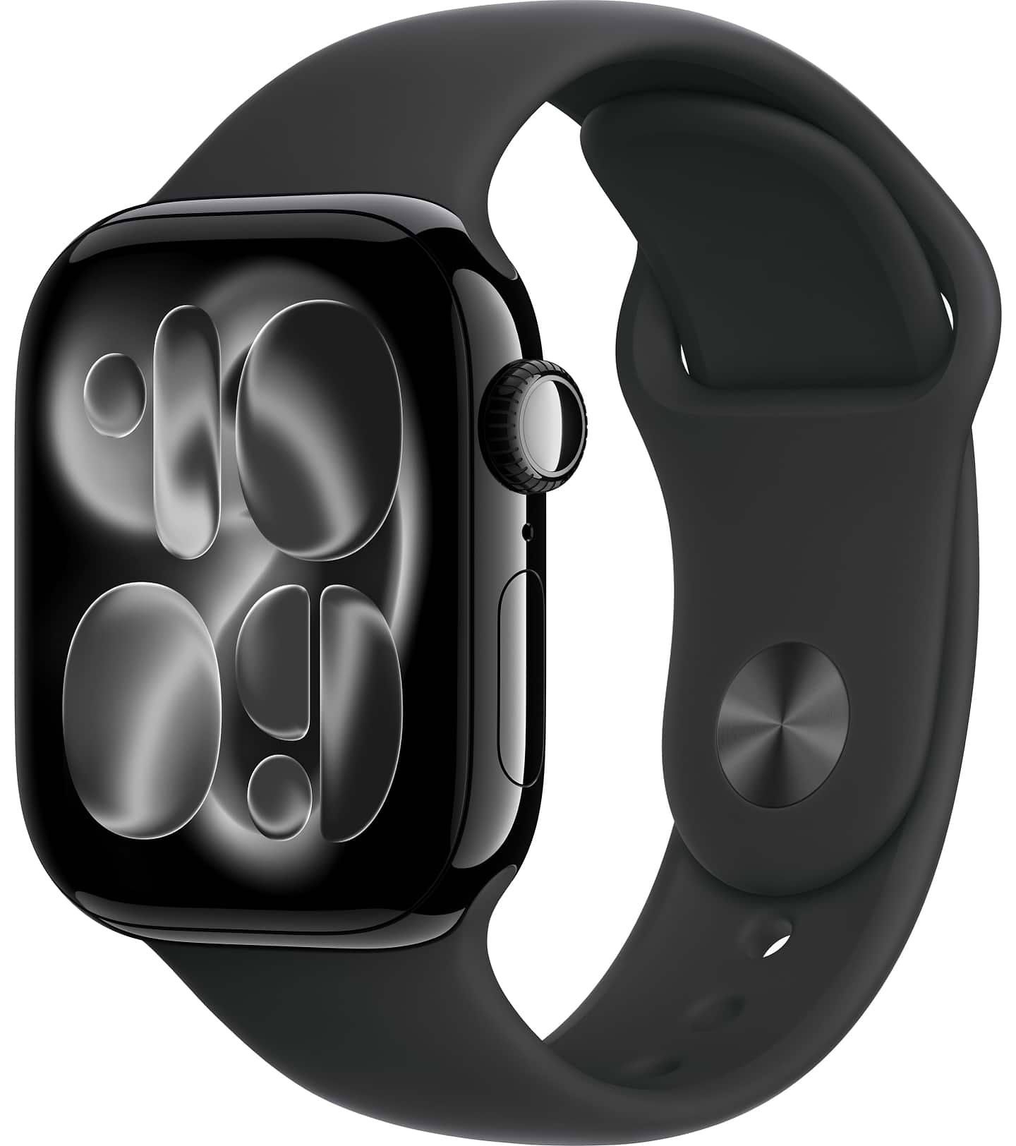 Смарт-годинник Apple Watch Series 11 GPS + eSIM 42mm Jet Black Aluminium Case with Black Sport Band - M/L - Фото 1