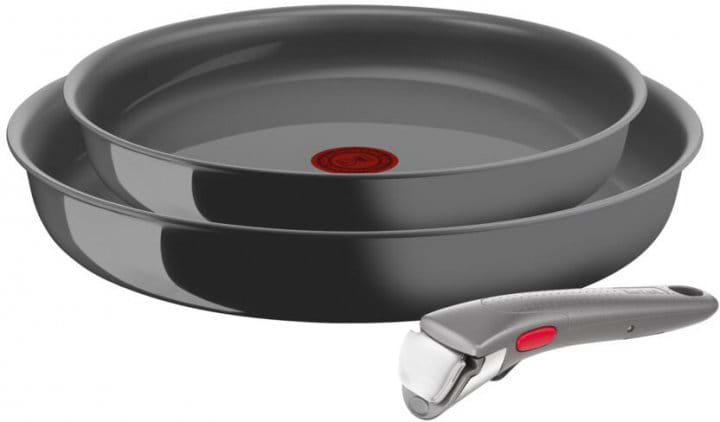 Набір сковорід зі знімною ручкою Tefal Ingenio Renew 3 пр. (L2609502) - Фото 1