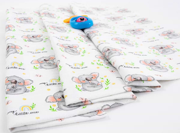 Фото - Пелюшка багаторазова Руно фланель 80х90 Коала (203.05_Коала)