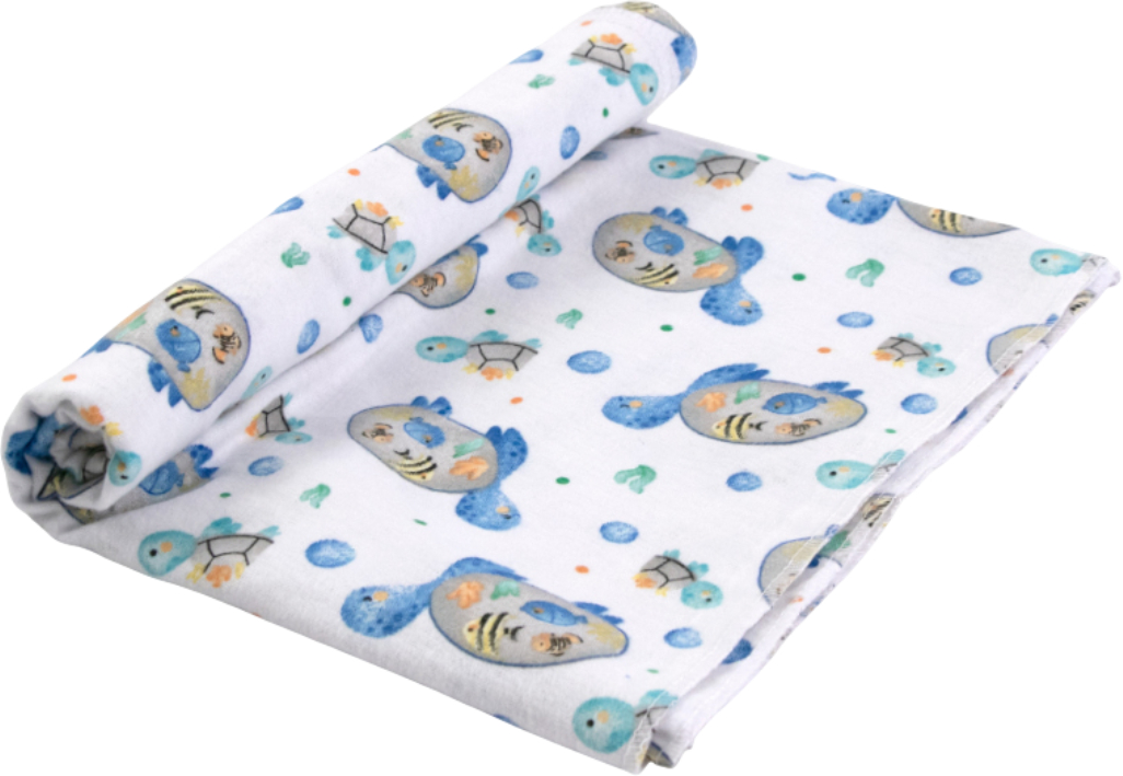 Пелюшка багаторазова Руно фланель 80х90 Черепашка (203.05_Черепашка) - Фото 1