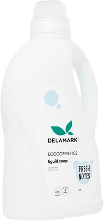 Рідке мило для рук DeLaMark Свіжі нотки 2 л (4820152332721) - Фото 1