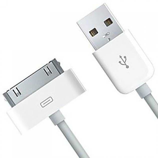 Кабель синхронізації даних AVATech USB 30 pin for iPhone 4 4s iPad iPod touch (cable - 104) - Фото 1