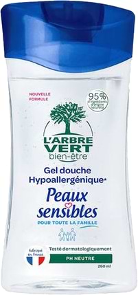 Гель для душа L'Arbre Vert Чувствительная кожа 260 мл (3450601100529)