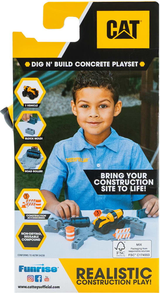 Фото - Ігровий набір Funrise Будівельний майданчик - роботи з бетоном (83415)