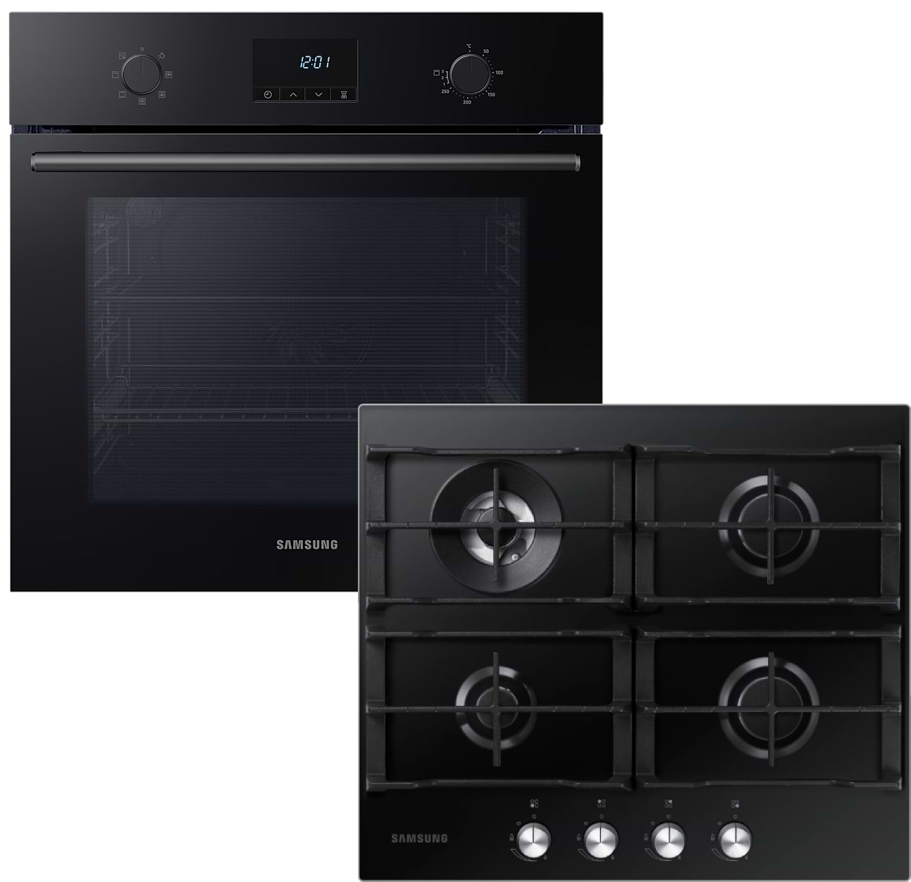 Комплект техники Samsung Духовой шкаф + Варочная панель Samsung NV68A1110RB/WT + NA64H3030AK/WT - Фото 1