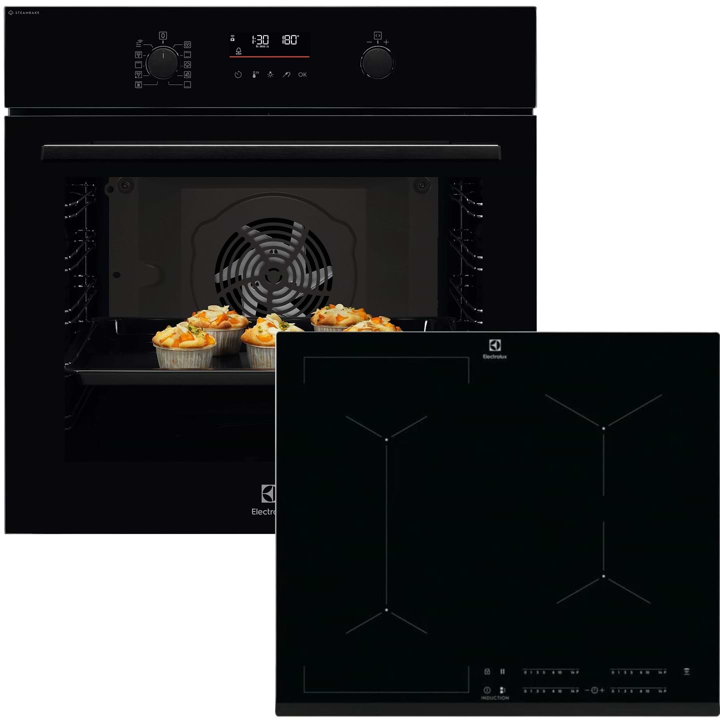 Комплект техники Electrolux Духовой шкаф + Варочная панель Electrolux LOD6F77WZ + CIV634 - Фото 1