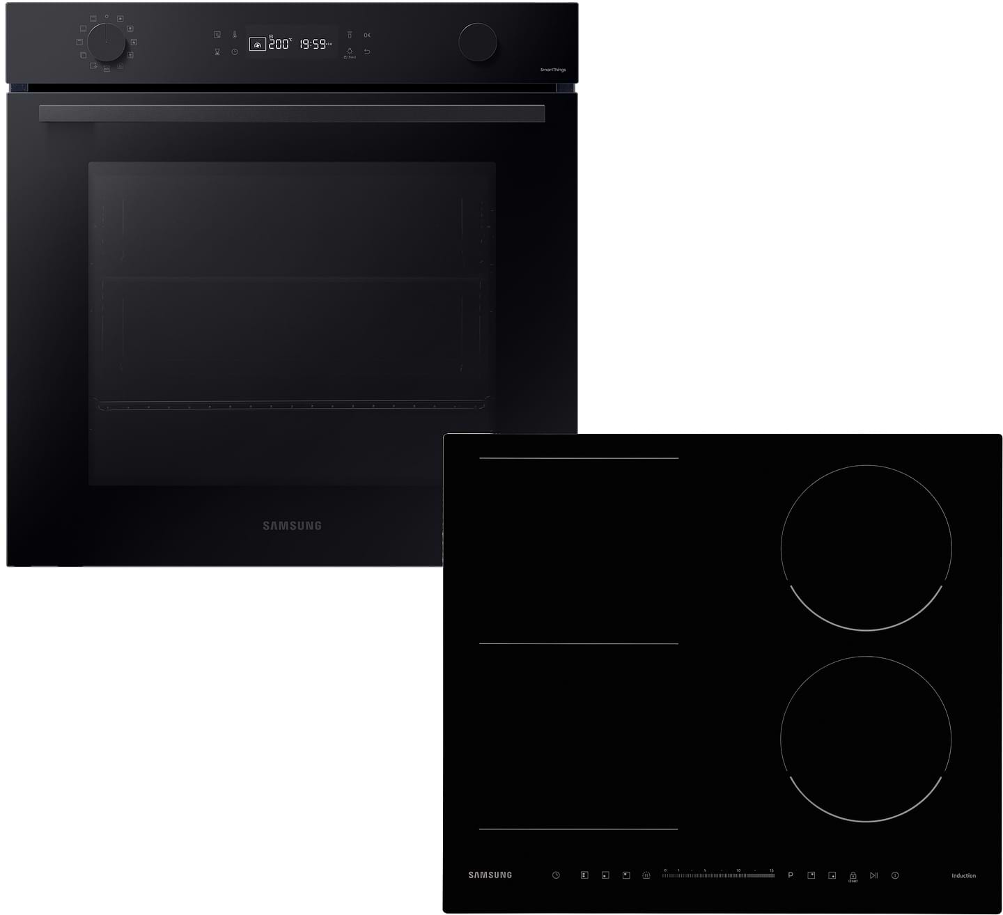 Комплект техники Samsung Духовой шкаф + Варочная панель Samsung NV7B4125ZAK/WT + NZ64R3747BK/WT - Фото 1
