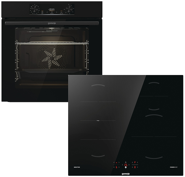 Фото - Комплект техники Gorenje Духовой шкаф + Варочная панель Gorenje BOP6737E02BK + GI621FMC
