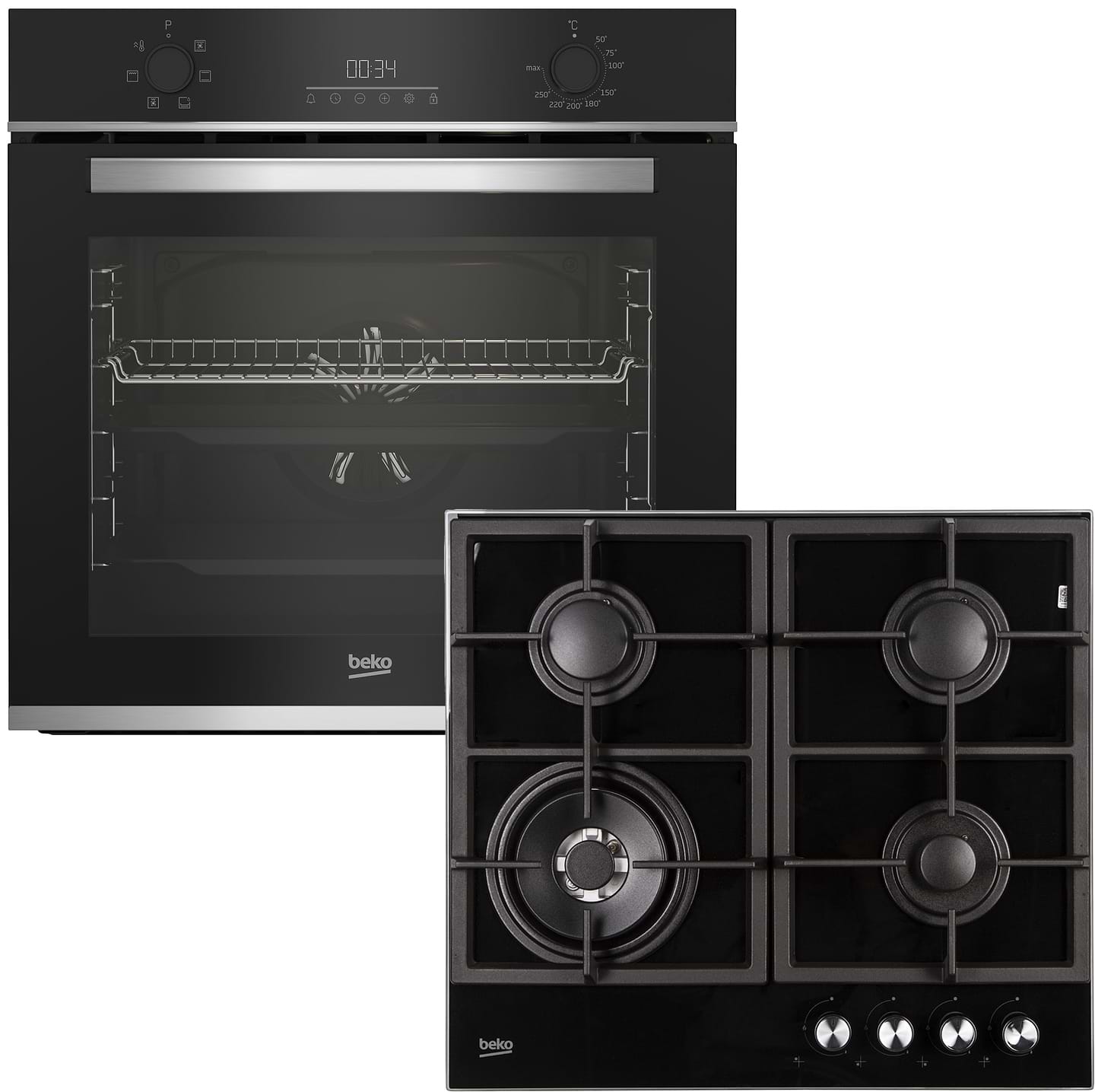 Комплект техники Beko Духовой шкаф + Варочная панель Beko BBIE133002XD + - Фото 1