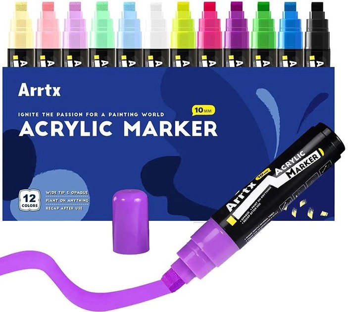 Фото - Набор маркеров Arrtx 12 шт. (AACM-0510-12A)