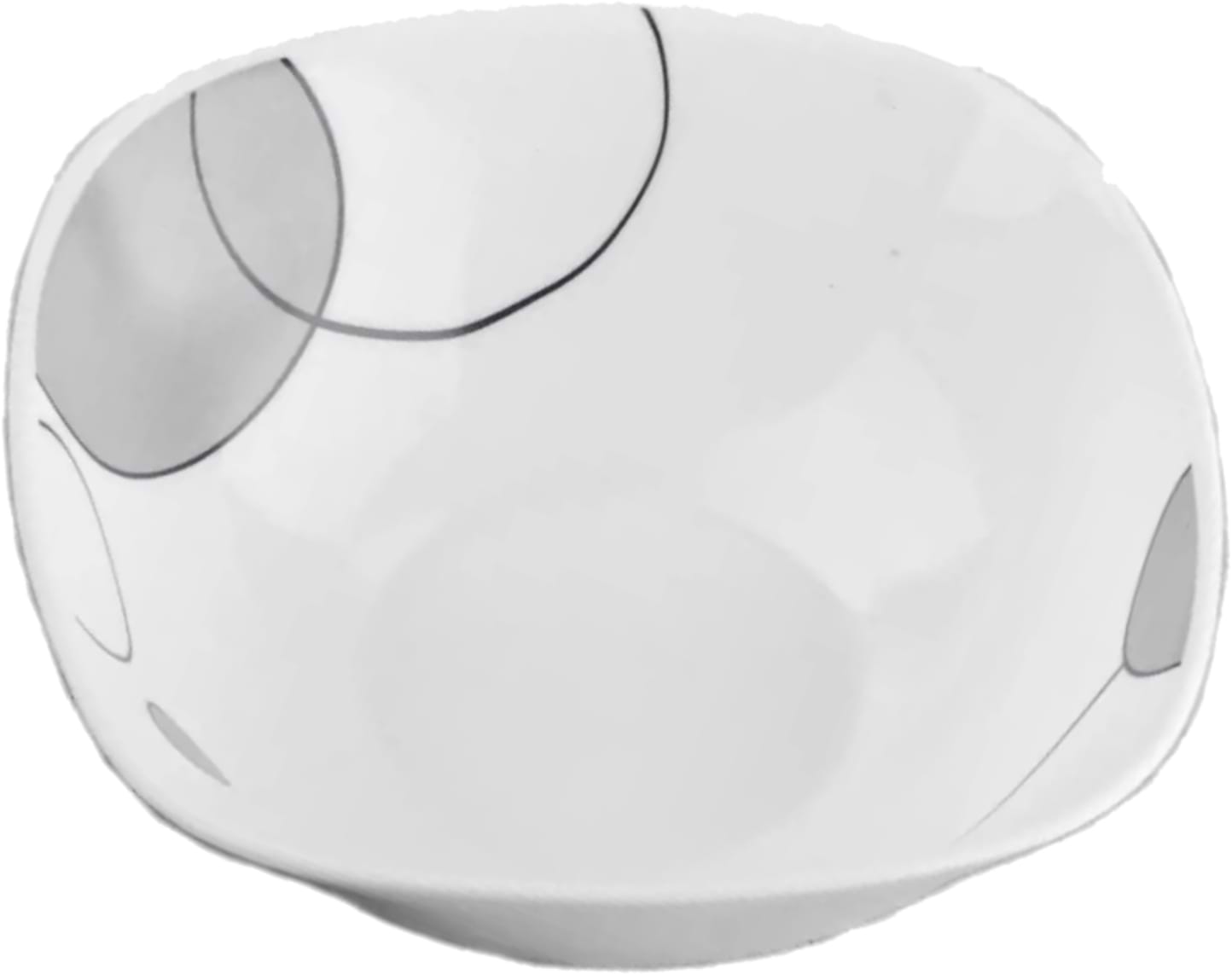 Салатник Vittora Сірі бульбашки Square 190 мм (110990)