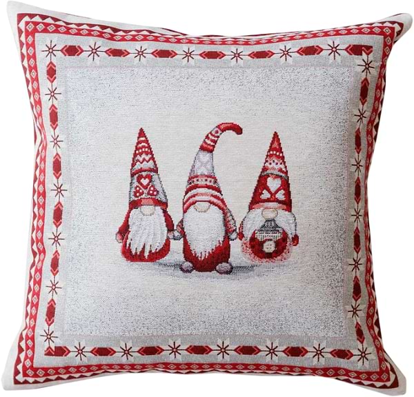 Фото - Подушка декоративная Прованс Snowfall Три гнома 45х45 см (023812)