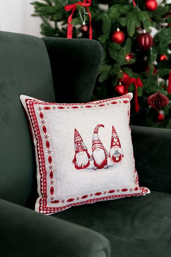 Фото - Подушка декоративная Прованс Snowfall Три гнома 45х45 см (023812)