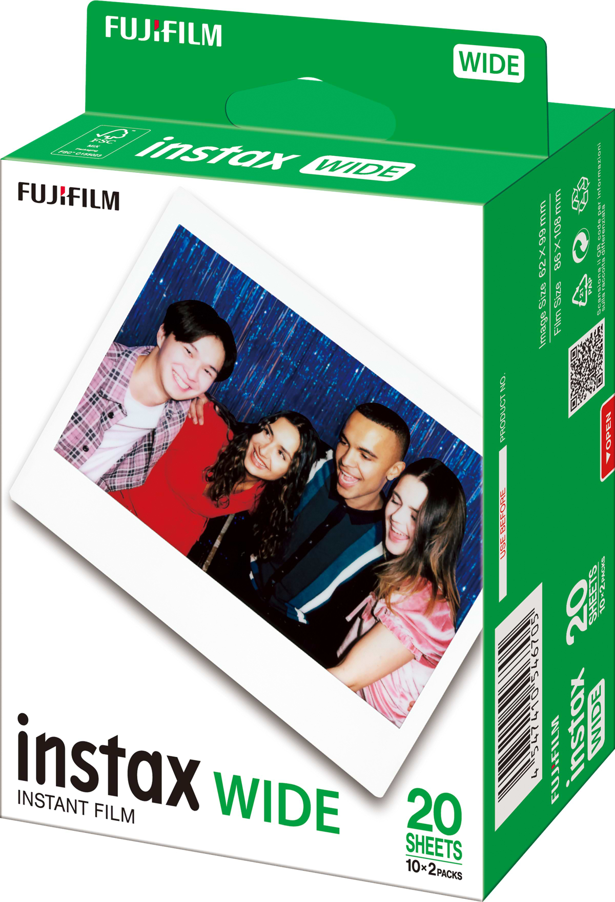Фотоплівка Fujifilm INSTAX FILM WIDE EU 10X2/PK (16899922) - Фото 1