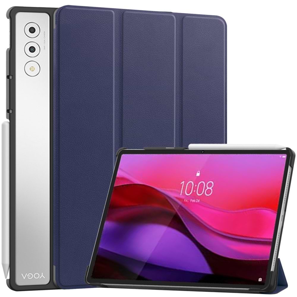 Чохол для планшета BeCover Smart Case for Lenovo Yoga Tab Plus 12.7" Deep Blue (713430) - Фото 1