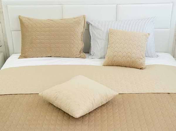 Фото - Покрывало полуторное Руно 150х220 велюр (360.55_Beige)