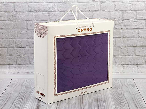 Фото - Покрывало двуспальное Руно 180х220 велюр (340.55_Violet)