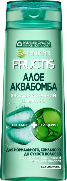 Шампунь жіночий Garnier FRUCTIS Алое Аква Бомба 400 мл