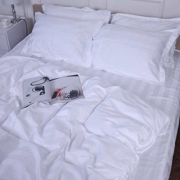 Фото - Комплект постільної білизни MirSon Сатин-страйп Royal Pearl 160х220 (2200001478961) Фото - Комплект постільної білизни MirSon Сатин-страйп Royal Pearl 160х220 (2200001478961)