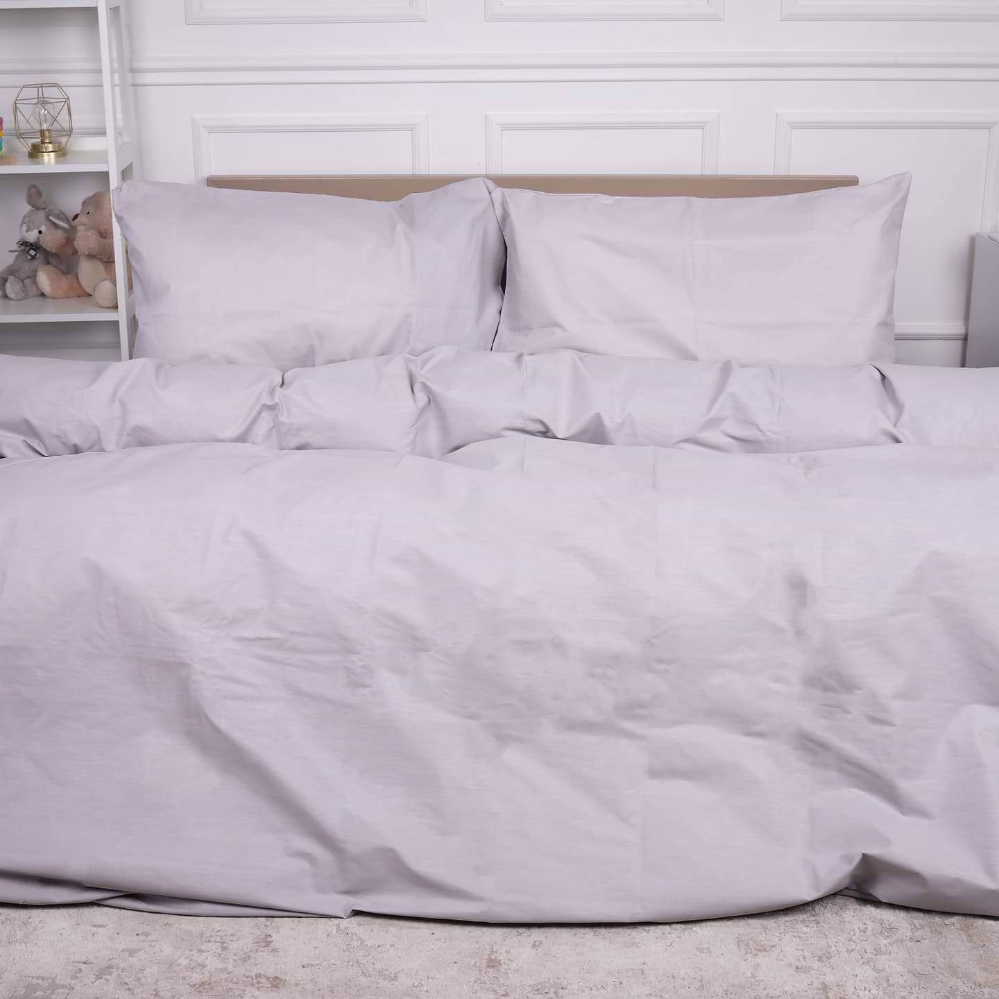 Комплект постельного белья MirSon Ranforce Elite 16-5703 Light Gray 220х240 (2200004706399)